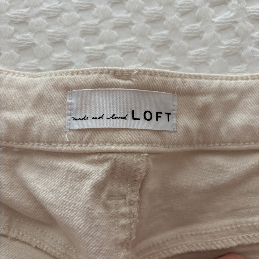 LOFT Cream Ankle & Cropped Jeans - Picture 5 of 5